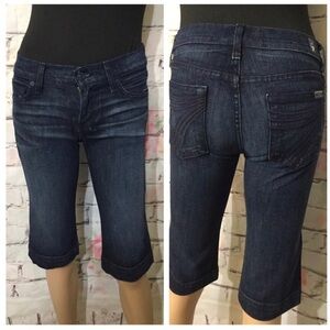 7 For All Mankind Dojo Capri Size 24